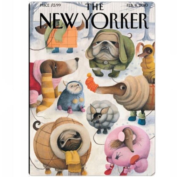New Yorker Baby it’s Cold Outside Dog Magnet - Picture 3 of 3